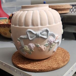 Elegant Floral Ceramic Vase